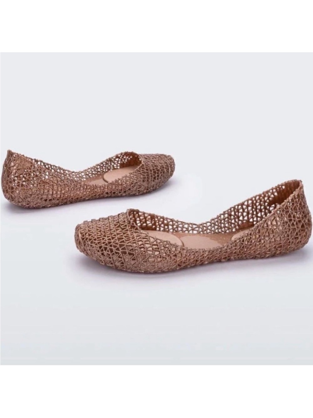 Melissa Woven Nude Ballet Flats - Women